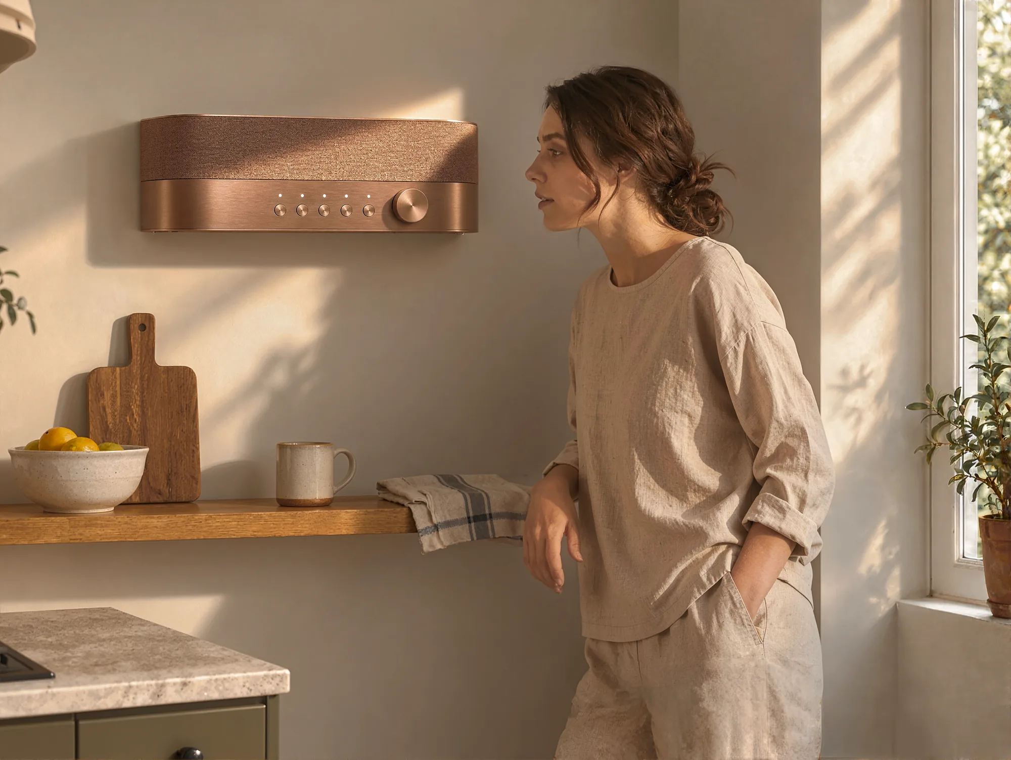 The Radio* interface showing personal AI and daily updates